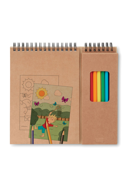 Set de coloriage avec bloc