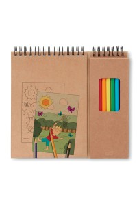 Set de coloriage avec bloc