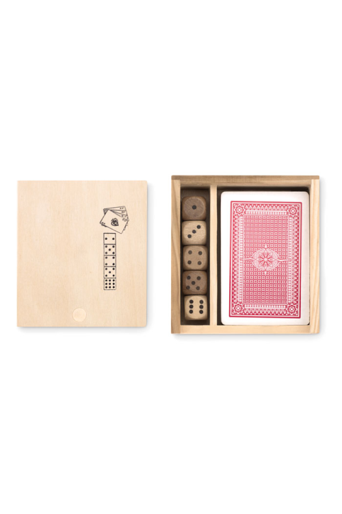 Cartes à jouer et 5 Dés