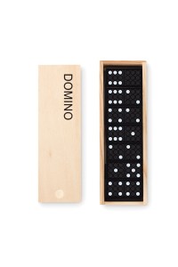 Jeu de domino dans une boite