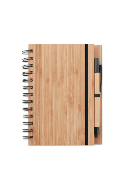 Carnet et stylo en bambou