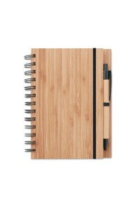 Carnet et stylo en bambou