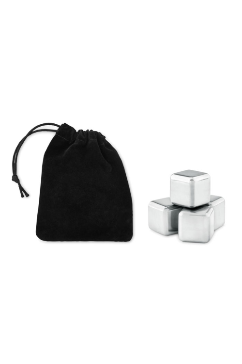 Set  4 glaçons en acier inox