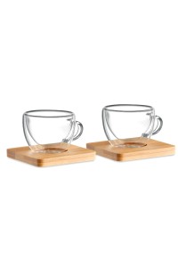 2 verres expresso double paroi