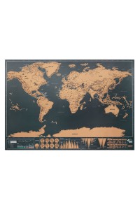 Carte du monde à gratter