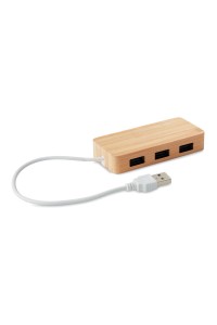 Hub USB 3 ports Bambou