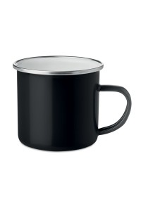 Tasse en métal émaillé