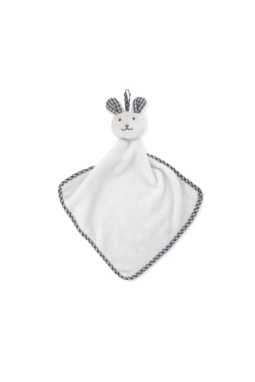 Serviette lapin en peluche