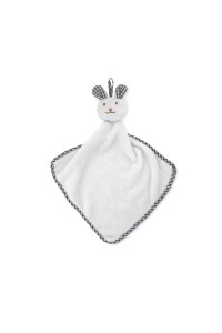 Serviette lapin en peluche