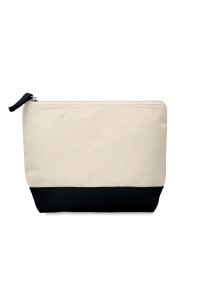 Trousse en coton bicolore
