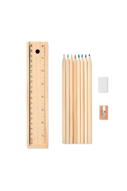 Set de 12 crayons en bois