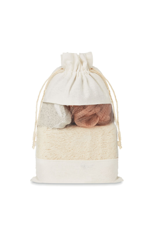 Set de bain pochette coton