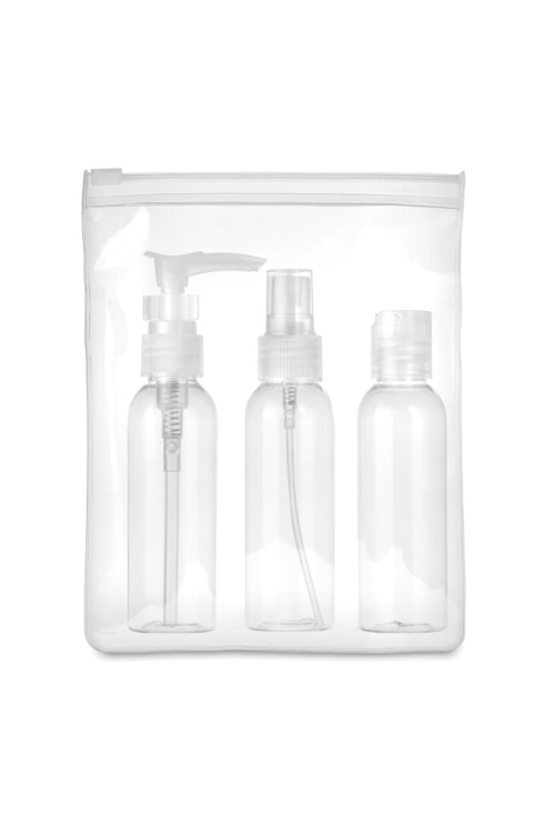 Set de voyage PE pochette PEVA