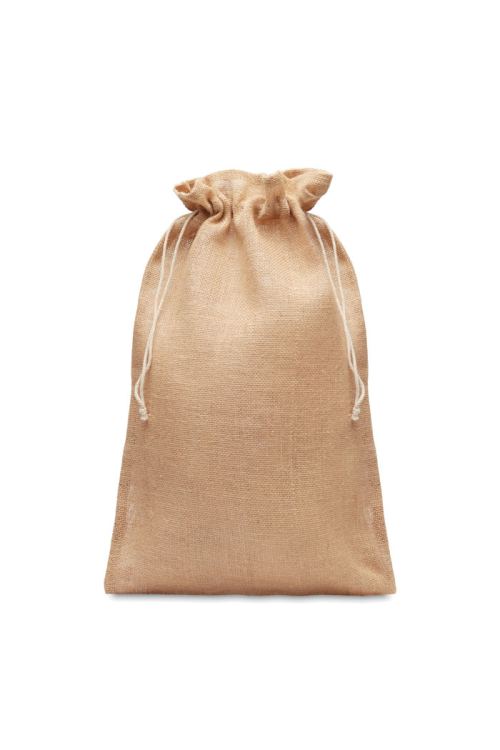 Grand sac cadeau en jute 30x47