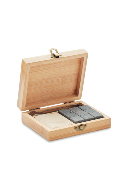 Set whisky avec boîte bambou
