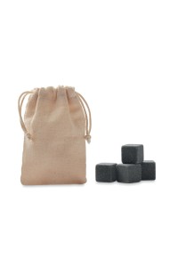 Cube en pierre dans pochette