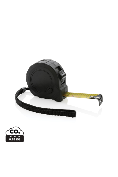 Mètre 3M/16 mm en plastique recyclé RCS avec bouton d'arrêt