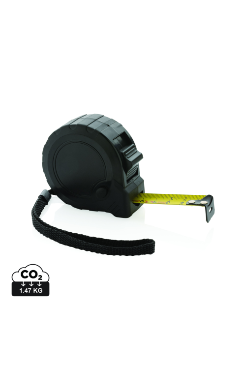 Mètre 5M/19mm en plastique recyclé RCS avec bouton d'arrêt