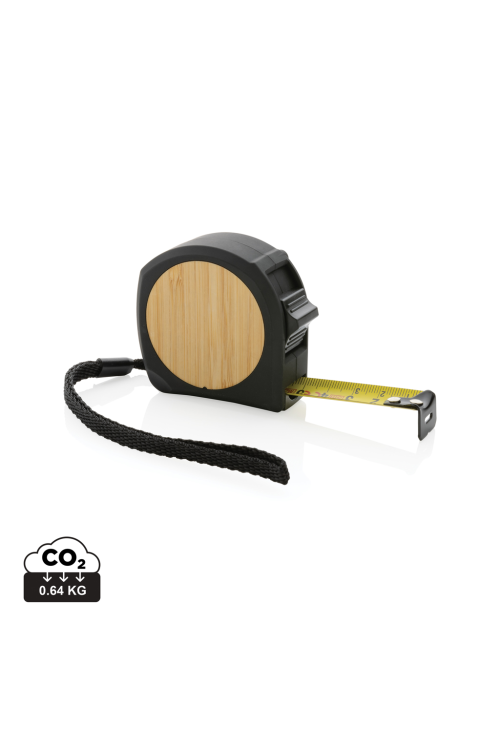 Mètre ruban 5M/19mm en plastique recyclé RCS et bambou