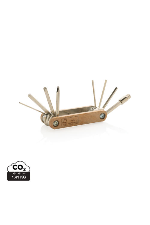 Outil multifonctions avec clé Allen en bois