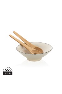 Saladier avec couvert à salade en bambou Ukiyo