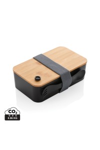 Boîte à lunch en rPP RCS et couvercle en bambou