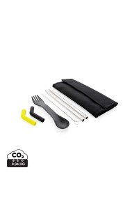 Set pailles 2 pcs et couverts Tierra