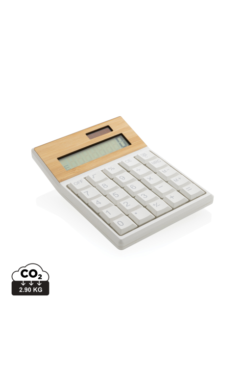 Calculatrice en bambou et plastique recyclé RCS Utah
