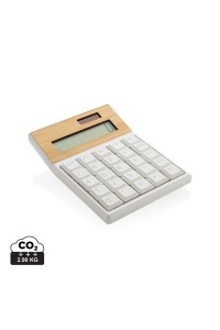 Calculatrice en bambou et plastique recyclé RCS Utah