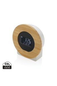 Horloge bureau en bambou et plastique recyclé RCS Utah