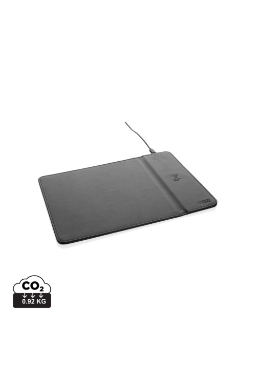 Tapis de souris en PU RCS avec chargeur 10W Swiss Peak