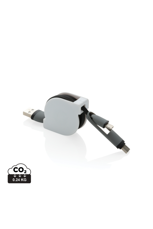 Câble rétractable 3 en 1