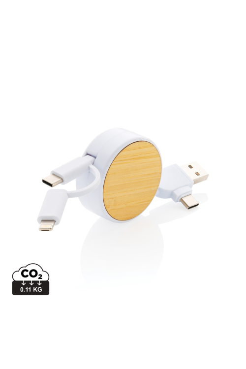 Câble Ontario 6-en-1 rétractable en plastique recyclé RCS