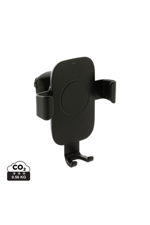 Support voiture avec chargeur 10W en plastique recyclé RCS