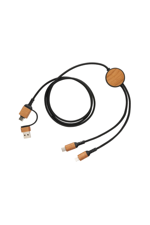 Câble 120 cm 6-en-1 en plastique recyclé RCS Ohio