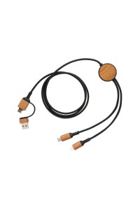 Câble 120 cm 6-en-1 en plastique recyclé RCS Ohio