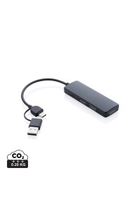 Hub avec double entrée en plastique recyclé RCS