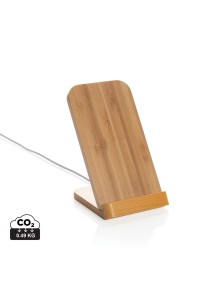 Support téléphone à induction 5W en bambou FSC
