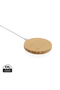 Chargeur sans fil 15W en bambou