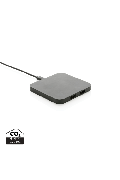 Chargeur 10W avec ports USB en plastique recyclé RCS