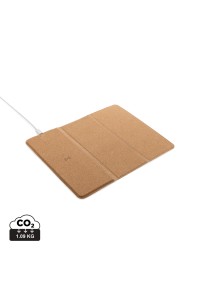 Tapis de souris avec chargeur sans fil 10W en liège