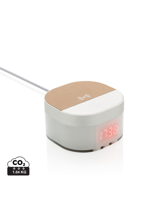 Chargeur à induction 5W avec horloge numérique Aria