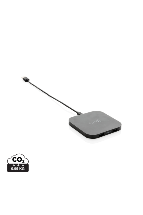 Station de chargement à induction 5W avec 2 ports USB