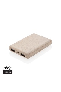 Batterie de secours de poche 5000 mAh en fibre de paille