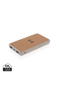 Powerbank 8000 mAh 5W en fibre de paille et liège
