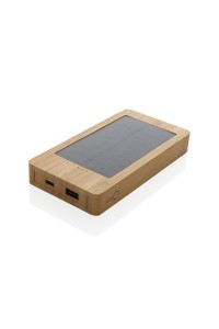 Batterie de secours solaire 10.000mAh en bambou Sunwick