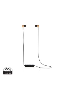 Ecouteurs sans fil en bambou