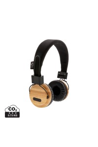 Casque audio sans fil en bambou