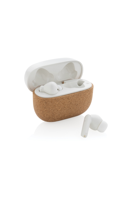 Ecouteur TWS en plastique recyclé RCS et liège Oregon