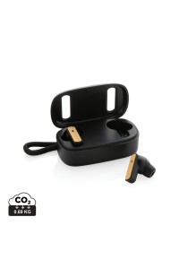 Écouteurs TWS en plastique recyclé RCS et bambou